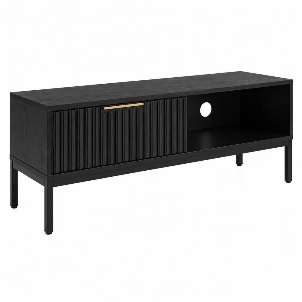 Mueble para TV de madera y metal Negro 14