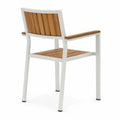 Silla de Aluminio y Teca con Re